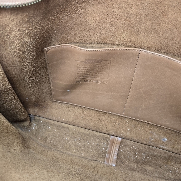 Vtg Coach 5282 embassy british tan brown leather briefcase portfolio business - Picture 3 of 13